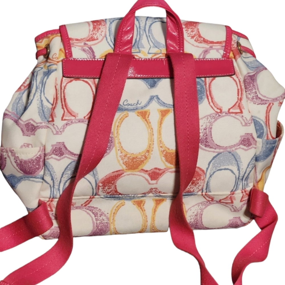 Coach Multicolor Scribble Backpack Read - image 2